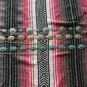 Set of 3 Western turquoise Belts
